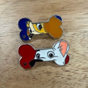 Disney Hidden Mickey Dog Bone Pins Lot of 2 – 2017 WDW Series